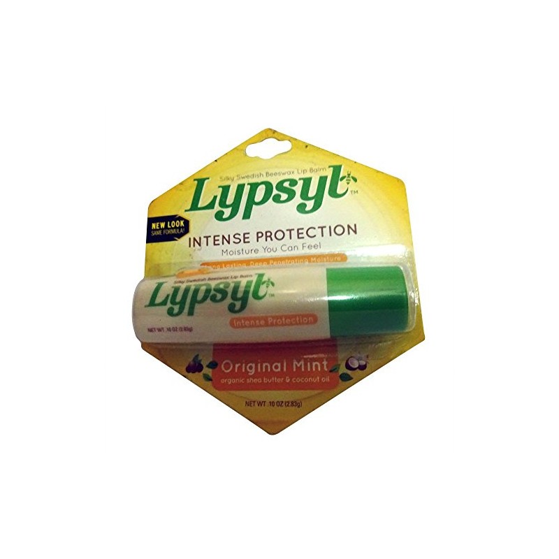 Lypsyl Intense Protection Original Mint, Lip Balm 0.10 oz (Pack