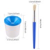 VEYLIN 4 Pcs Spill Proof Paint Cups and 4 Color