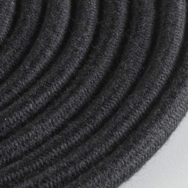 Klartext LUMIÈRE Textile Cable Round 3 x 0.75 mm Cotton Black 5 m Caution: Ground Cable Included Ultimate Safety
