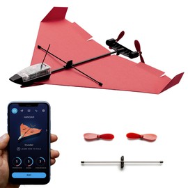 POWERUP 4.0 The Next-Generation Smartphone Controlled Paper Airplane Kit, RC Controlled. Easy to Fly with Autopilot & Gyro Stabilizer. for Hobbyists, Pilots, Tinkerers.