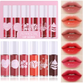 Juego De 6 Tintes Labiales De Colores, Mini Lápiz Labial Líquido Hidratante De Larga Duración, Voluminizador, Brillo Labial Altamente Pigmentado, Lápiz Labial Mate Ligero Y Antiadherente Para