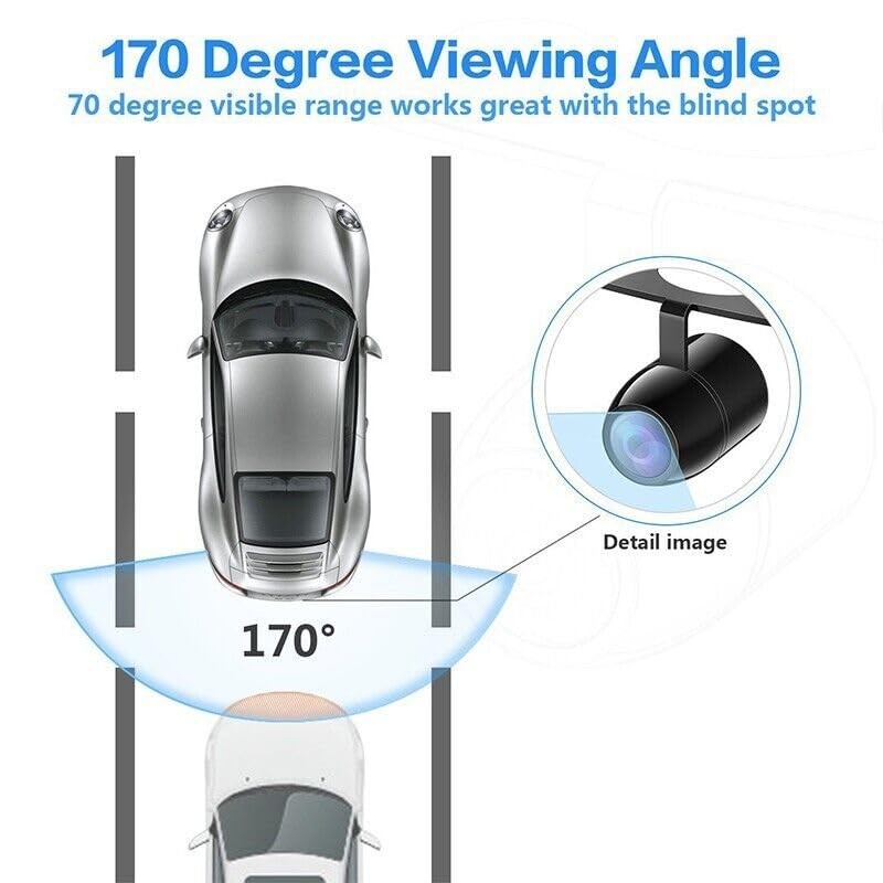 LEDON 4.3" HD Monitor Reverse Camera Rear View Backup Parking