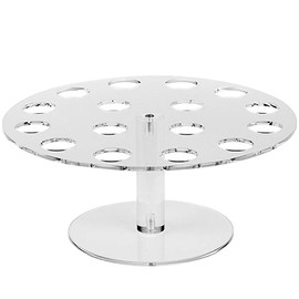 Ice Cream Stand, Eco-friendly 16 Hole Transparent Acrylic Party Ice Cream Cone Holder Birthday Decoration, Food Display Stands for Kids