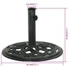 vidaXL Classy Green Cast Iron Umbrella Base 17.3" – Heavy-Duty,