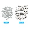 TOP-VIGOR 25Pcs Steel Wire Rope Cable Clamp, M3 Double Hole