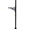 MEIYIHUI 40.2-51.8" H Heavy Duty Outdoor Mailbox Post, Steel Mailbox