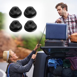 Anruyi 20Pcs Tie Down Hooks for Trailer, Trailer Net Fixing Hooks Plastic Trailer Cover Hooks Tarpaulin Button Hook Car Fastening Hooks for Trailer Net Car Boot Nets, with Screws