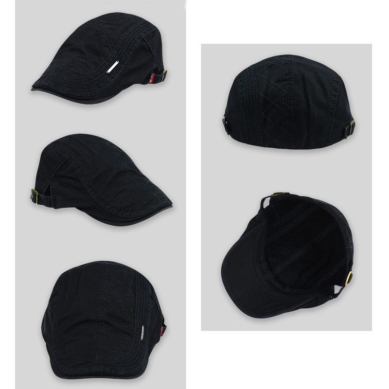 Kuyou Newsboy Flat Cap, Gatsby Peaked Cap -