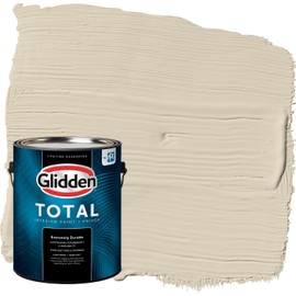 Glidden Total Interior Wall Paint & Primer All-in-One, Toasted Almond/White, Semi-Gloss, 1 Gallon