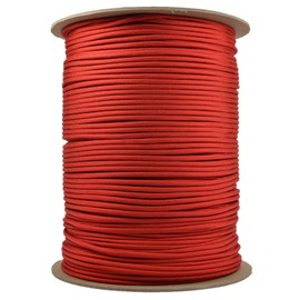 Red Mil-Spec Commercial Grade 550lb Type III Nylon Paracord - 50 Feet