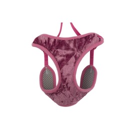 Ancol Soft Velvet Cat Harness & Lead Vintage Pink Teal Large