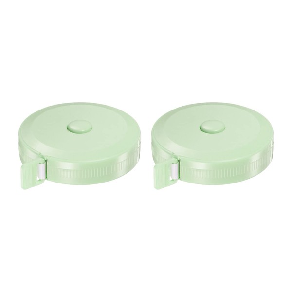 HARFINGTON 2pcs Measuring Tape 1.5M/60-inch Round Retractable Tailors Tape Measure