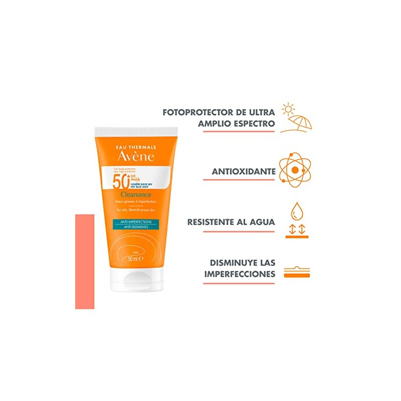 Avene Cleanance, Protector Solar FPS 50+, 50ml