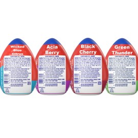 Mio Energy Water Enhancer Variety Pack, 1.62 fl oz, 4 Flavors (Wicked Blue Citrus, Acai Berry, Black Cherry, Green Thunder) with Caffeine and B-Vitamins, Zero Sugar