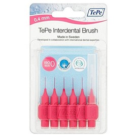 TePe Interdental Brush Pink 0.4mm (6) - Pack of 2