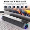 SOULION R30 Computer Speakers, Colorful LED Lights with Switch Button,