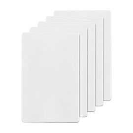 ENERLITES Screwless Blank Wall Plate, Child Safe Blank Device Outlet Cover, Standard Size, 1-Gang 4.68" x 2.93", Polycarbonate Thermoplastic, UL Listed, SI8801-W-5PCS, Glossy, White, 5 pack