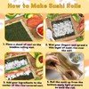 10Pcs Sushi Making Kit, Bamboo Sushi Rolling Mat, Includes 2