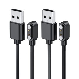 KONXISA 2-Pack Charger Cable for CMF Watch 3 Pro Watch Smartwatch, Charging USB Cable with Magnetic Adsorption, Universal Magnetic Charging Cord with High Durability, Lightweight and Easy to Carry