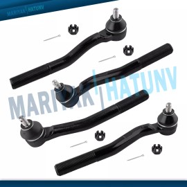 BOXI For 1999 - 2004 Jeep Grand Cherokee All (4) Front Inner & Outer Tie Rod Ends Kit