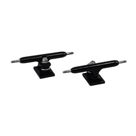 32mm Prodigy Gen2 Pro Fingerboard Trucks - Pro Style Base and Hanger with Custom Pivot Tuning and Pro Duro Bubble Bushings - Black Colorway