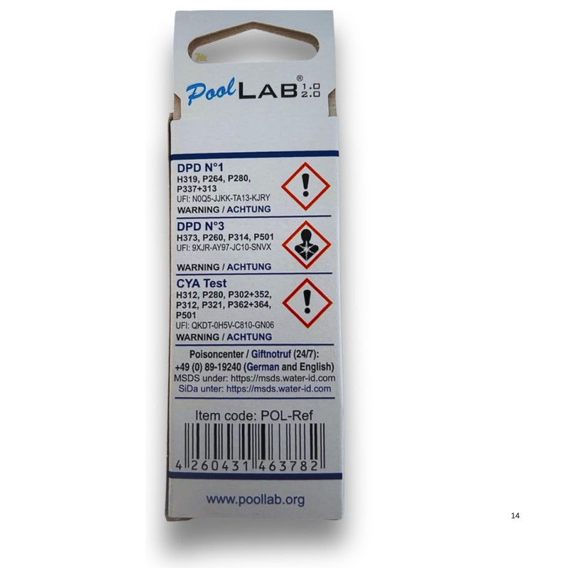 Refill Pack for PoolLAB MediMuc Edition 70 Tablets