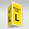 V Safety Security Point L - 3D Corridor Sign 340