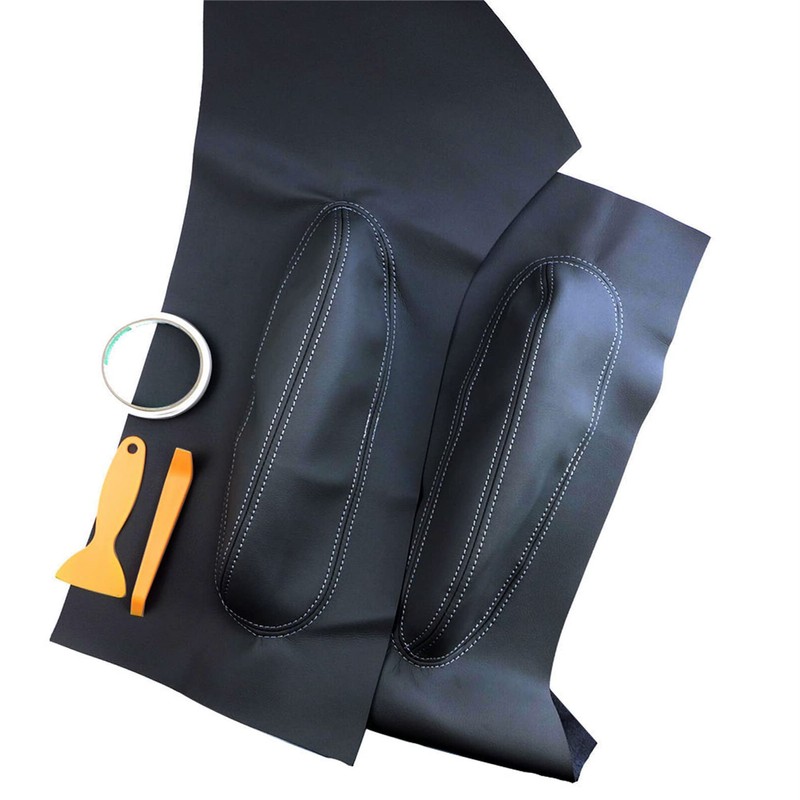 ANTUKO 2Pcs Leather Door Panel Insert Cards Cover Replacement for