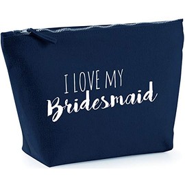 Hippowarehouse I Love My Bridesmaid printed make up cosmetic wash bag 18x19x9cm