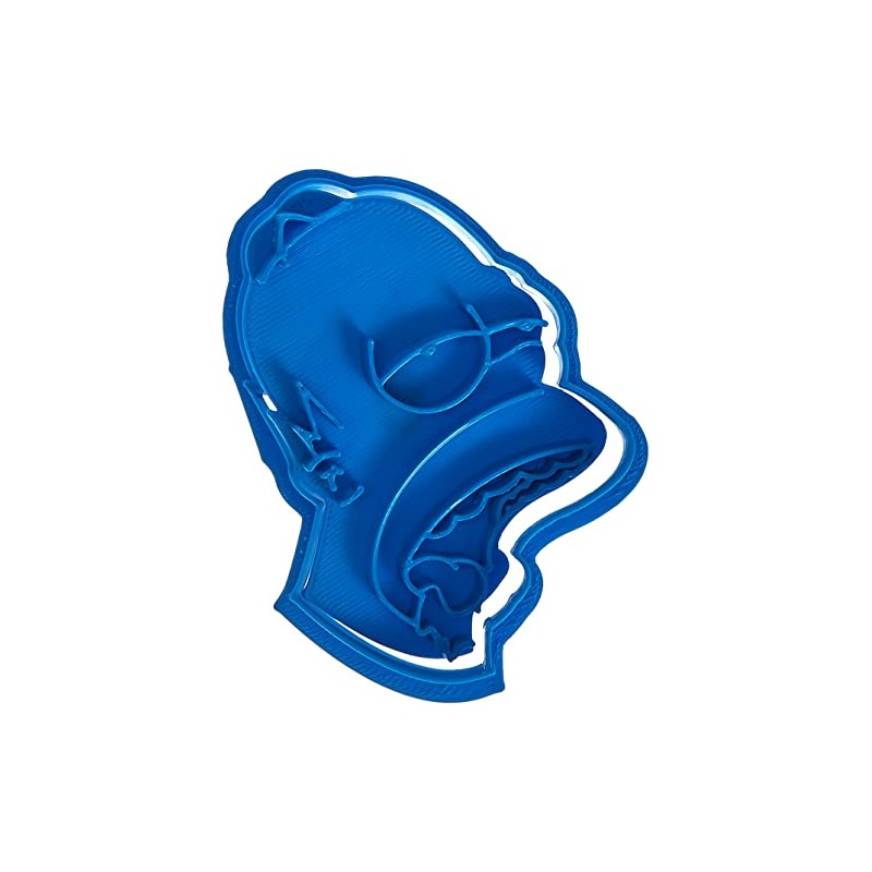 Cuticuter Simpsons Homer Cookie Cutter, Blue, 8 x 7 x