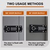 MEINUOKA Slide Bolt Latch for Gate, 4.8" Combination Sliding Lock