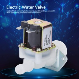 Jeanoko Smart Water Valve,Control Valve Plastic Solenoid Valve Single Inlet Fits Single Water Shutoff Valve 220V Electric Solenoid Valve for Dishwashers for Home Using