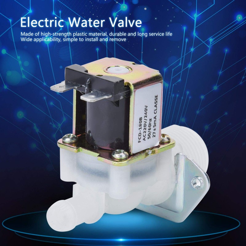 Jeanoko Smart Water Valve,Control Valve Plastic Solenoid Valve Single Inlet