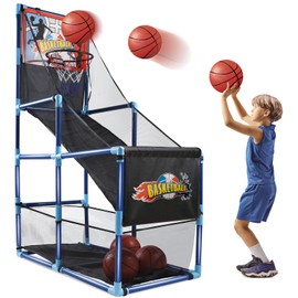 OCHIDO Arcade Basketball Game Set with 4 Ball,for Kids 3 4 5 6 7 8 9 10 +Years Old Boys,Kids Indoor/Outdoor Sport Play,Ideal Gift Age 3-5,6-8,8-10