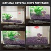 Orientrea 2.2Lb Natural Amethyst Gemstone Aquarium Gravel, Fish Tank Gravel