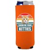 Show Me Your Kitties Slim Can Coolie (2 Pack, Orange)