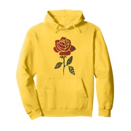 Cute Flower Red Retro Floral Vintage Flower Pullover Hoodie