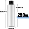 Gebrazy 250 ml Travel Bottle Set with Flip Cap (4