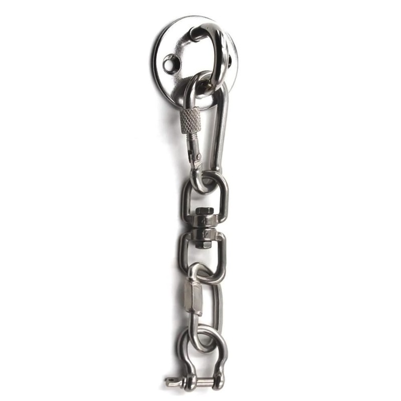 Pad Eye Plate 2 Pcs M8 Stainless Steel Ceiling Hook