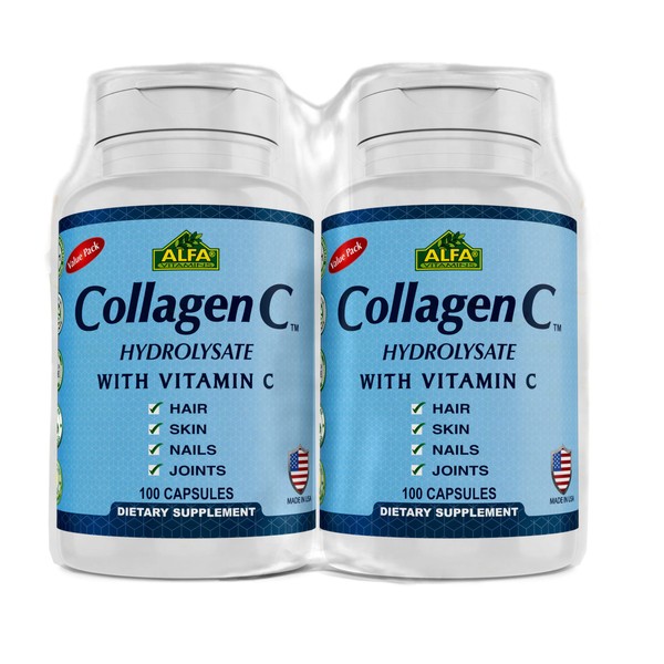 CollagenC Hydrolysate by Alfa Vitamins - Contains biotin and Vitamin