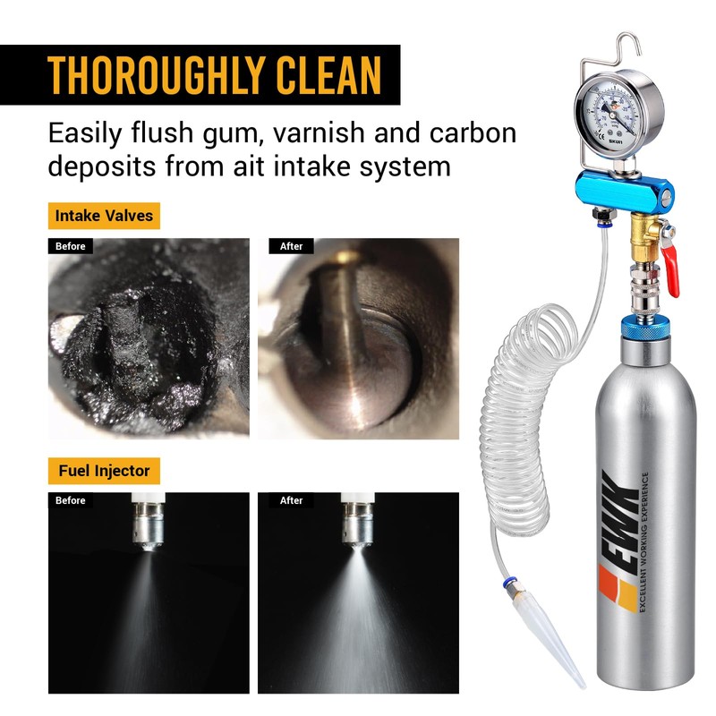 EWK Fuel Injection Cleaner Canister Vacuum System Cleaner Intake Valve