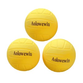 Aolowewin Replacement 3.5-inch Soft Bouncing Volleyball Balls, 3 Pieces