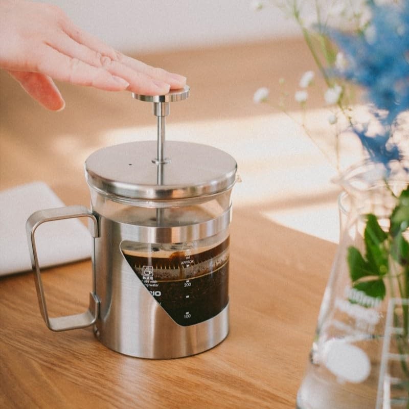 HARIO (Hariol 7) Press Type Coffee with Double Mesh Gift