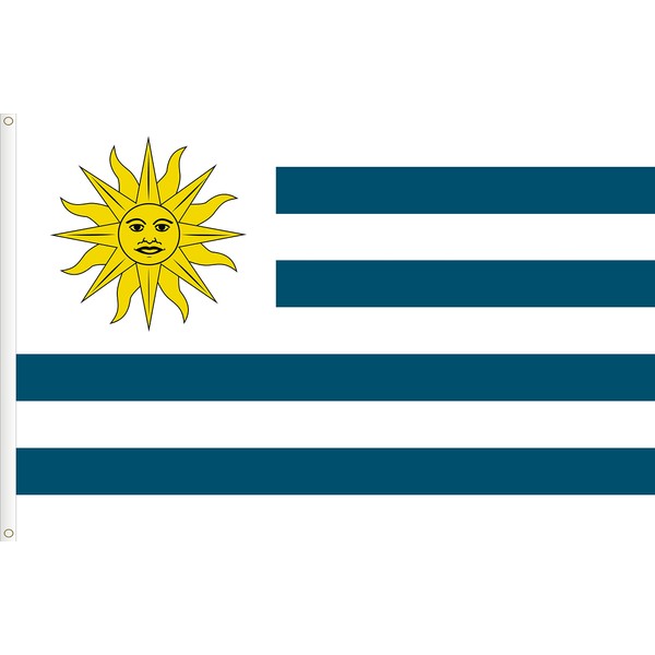 Uruguay High Quality Medium Flag 5ft x 3ft