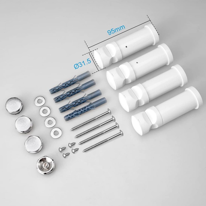 Heilmetz® Bracket for Bathroom Radiator, Mounting Kit, Mounting Material, Suspension