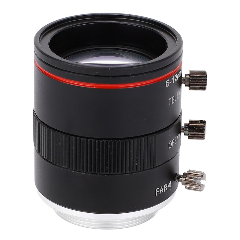 Zoom Industrial Lens 6‑12mm 1/1.8 3MP Manual Focus Lens Aluminium