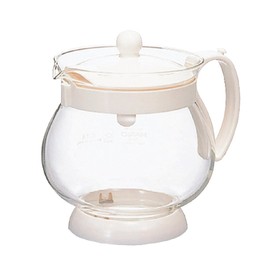 HARIO JPP-50W Jumping Leaf Pot, For 2 to 3 People, White