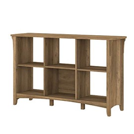 Bush Furniture Salinas 6 Cube Organizer, Reclaimed Pine