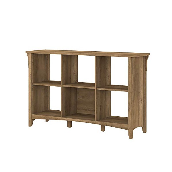 Bush Furniture Salinas 6 Cube Organizer, Reclaimed Pine