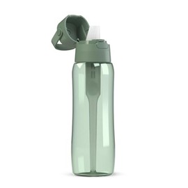 DAFI Water Bottle with Filter Solid 0.7 L Sage - Water Bottle with Water Filter, BPA-Free, Sports Bottle with Filtered Water for Travel, Filter Bottle Outdoor + Activated Carbon Filter Straw